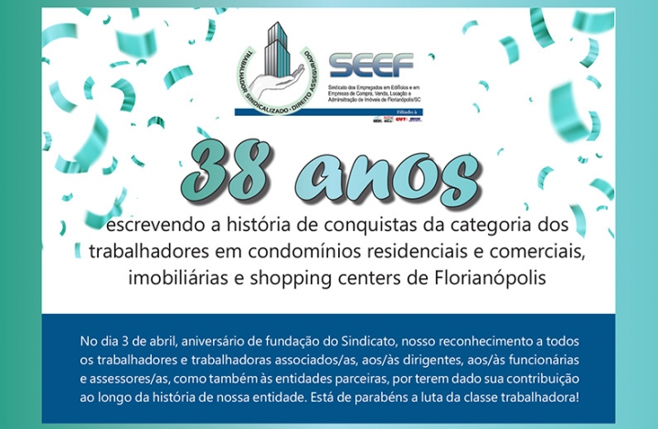 SEEF 38 ANOS!