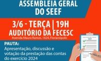 SEEF convoca categoria para Assembleia Geral Ordinária no dia 3 de junho